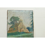 French 19th Century Painting of a Church