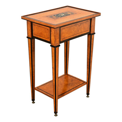 English 19th Century Birch Inlay Table
