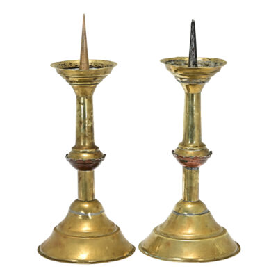 Pair of Dutch 19th Century Candlesticks