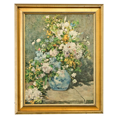 French Vintage Framed Oleograph