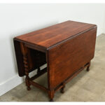 English Oak Gateleg Drop Leaf Table