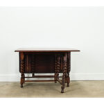 English Oak Gateleg Drop Leaf Table