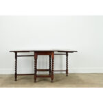 English Oak Gateleg Drop Leaf Table