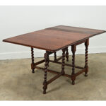 English Oak Gateleg Drop Leaf Table
