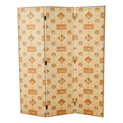 English Vintage Upholstered Screen