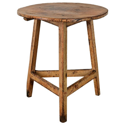 English 19th Century Solid Pine Cricket Table