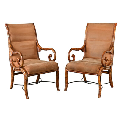 Pair of Art Nouveau Lounge Chairs