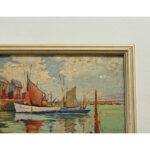 Italian Vintage Framed Seascape Painting