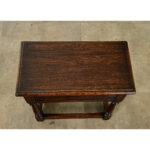 English 19th Century Solid Oak Joint Stool
