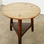 English 19th Century Solid Pine Cricket Table
