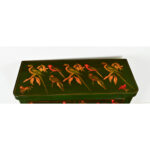 English Chest with Parakeet Decoupage