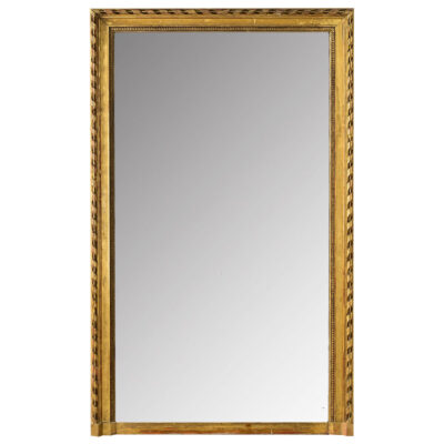 French Louis XVI Gold Gilt Mantle Mirror