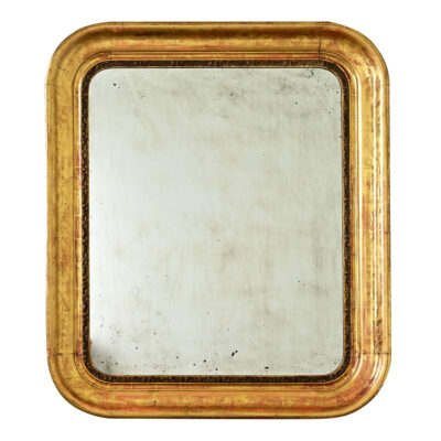 French 19th Century Gold Gilt Mirror