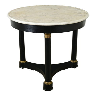 French Ebonized Empire Gueridon