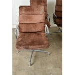 Set of 4 Eames Soft Pad Executive Chairs