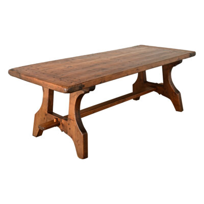 French Early 20th Century Pine Refectory Table