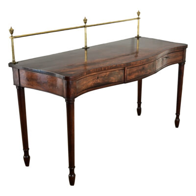 English 19th Century Solid Mahogany Server