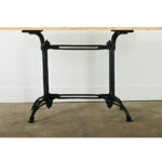 French 19th Century Iron and Marble Bistro Table
