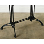 French 19th Century Iron and Marble Bistro Table