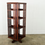 Vintage French 20th Century Revolving Bookcase
