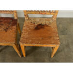 Set of Four English Painted Pine Chairs