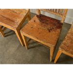 Set of Four English Painted Pine Chairs