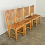 Set of Four English Painted Pine Chairs