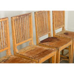Set of Four English Painted Pine Chairs
