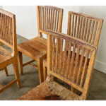 Set of Four English Painted Pine Chairs