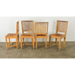 Set of Four English Painted Pine Chairs