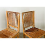 Set of Four English Painted Pine Chairs