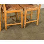 Set of Four English Painted Pine Chairs