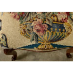 French Pair of Louis XV-style Stools with Needlepoint