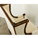 French 18th Century Louis XVI Carved Bergère