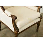 French 18th Century Louis XVI Carved Bergère