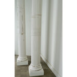 French Pair of Massive Painted Columns