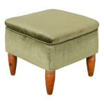 French Art Deco Square Stool