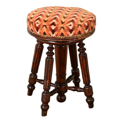 French 19th Century Oak Piano Stool