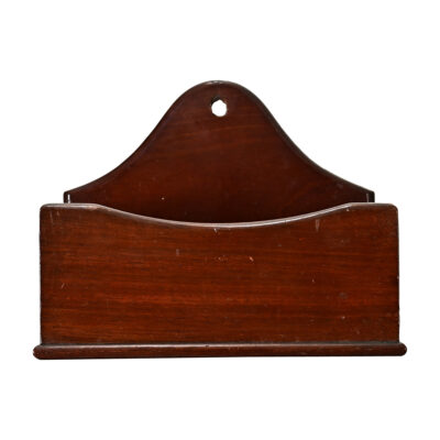 English Vintage Mahogany Wall Hanging Box