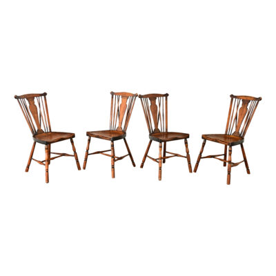 Set of Four English Windsor Chairs