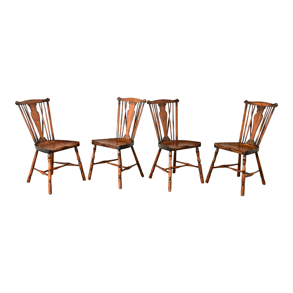 Set of Four English Windsor Chairs - Fireside Antiques