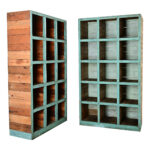 French Vintage Pair of Open Shelves