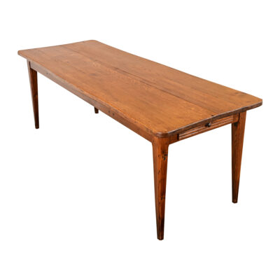 French Light Oak Farm Table