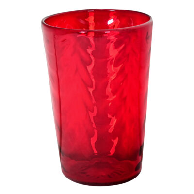 English Early 20th Century Red Glass Vase