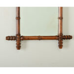 French Vintage Faux Bamboo Mirror