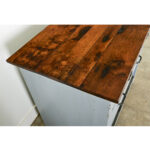 English 19th Century Painted Work Table-Chest