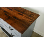 English 19th Century Painted Work Table-Chest