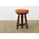French 19th Century Oak Piano Stool