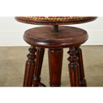 French 19th Century Oak Piano Stool