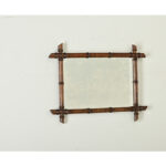 French Vintage Faux Bamboo Mirror